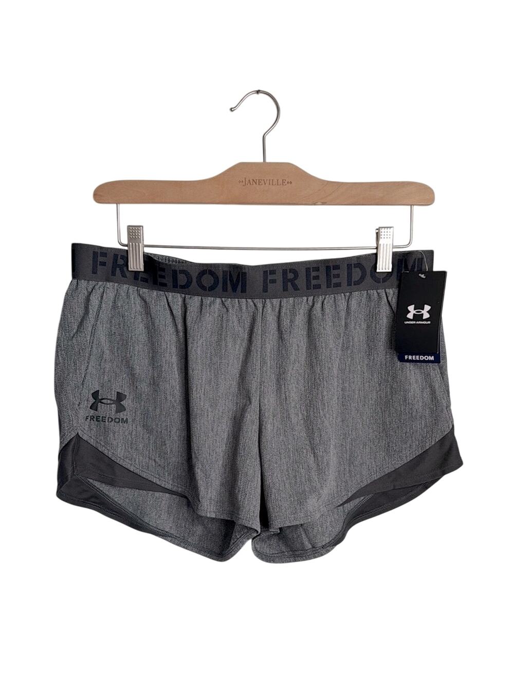 Under Armour Freedom Women's Athletic Shorts - Gray/Black